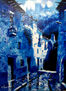 Calle Tipica de Granada. Acrilico sobre lienzo