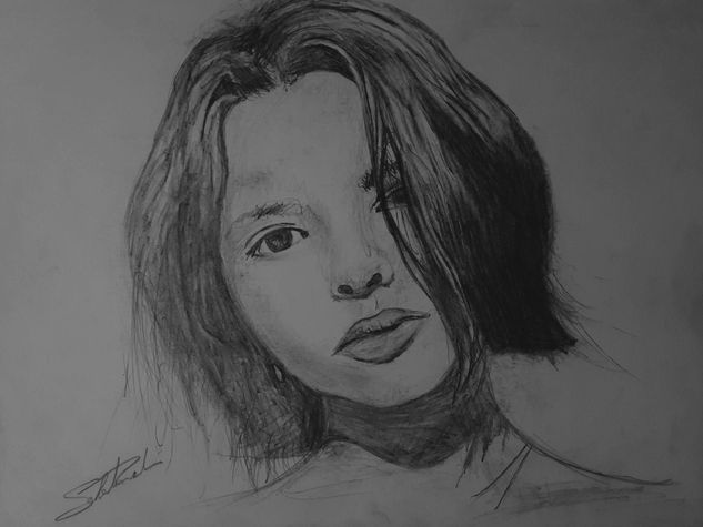 Retrato de Ángela Aguilar Pencil