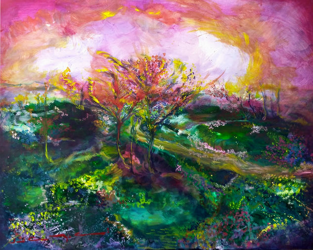 Estudio Cromático V:  de Profundis Oil Canvas Landscaping