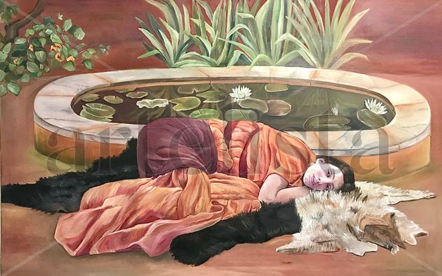 Dolce far niente Oil Canvas Figure Painting