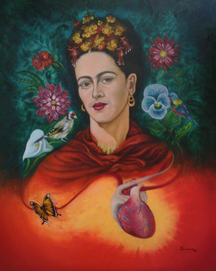 Frida Oil Canvas Portrait