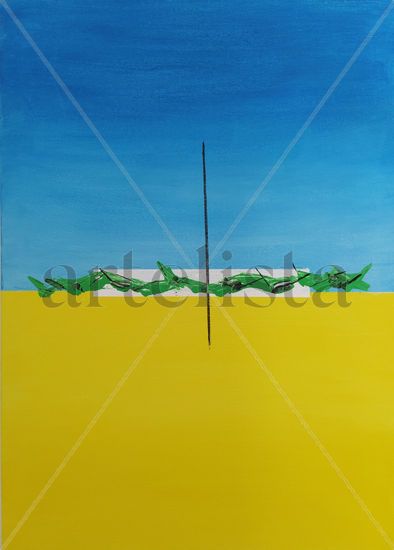 La playa Acrylic Canvas Marine Painting