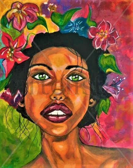 Muchacha Acrylic Canvas Portrait