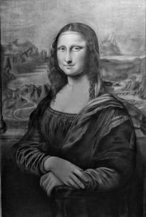 Monalisa in black &...