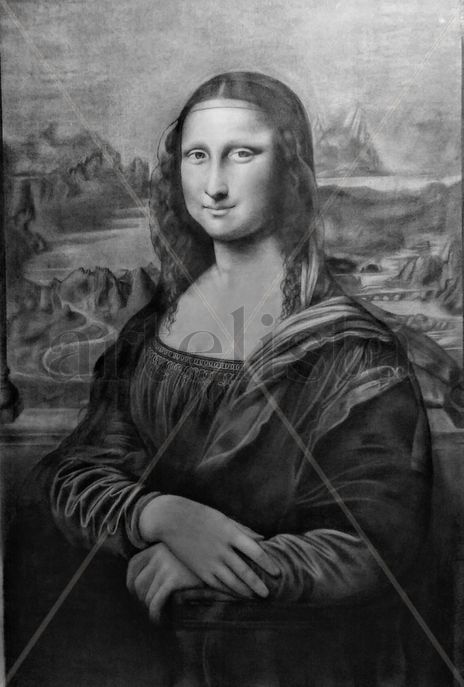 Monalisa in black &...