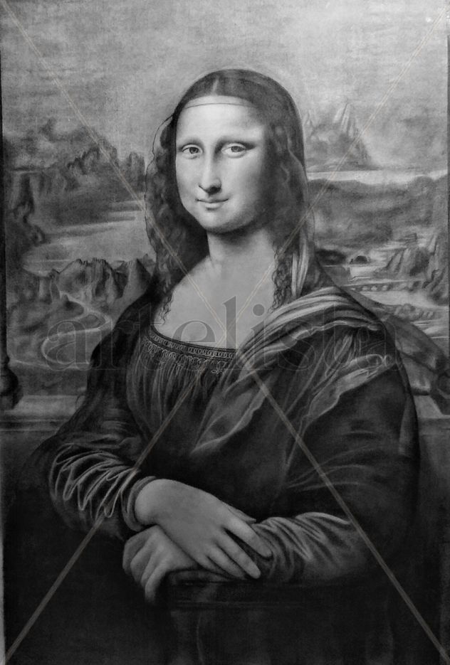 Monalisa in black & white