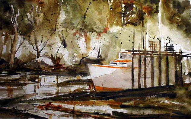 muelle Watercolour Paper Landscaping