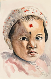 Niña nepali