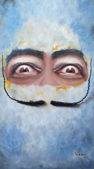 LA MIRADA DE SALVADOR DALI, SERIE PSICOSIS Oil Canvas Portrait