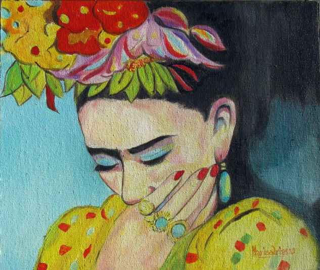 Frida Oil Canvas Portrait