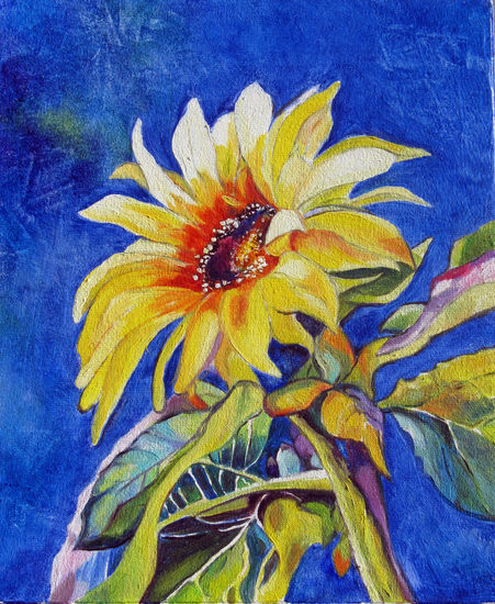 Girasol Óleo Lienzo Floral