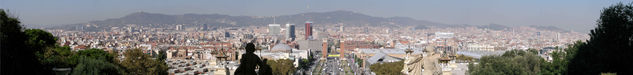 Panorámica de Barcelona. 