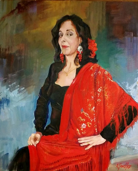 retrato de talaverana Oil Canvas Portrait