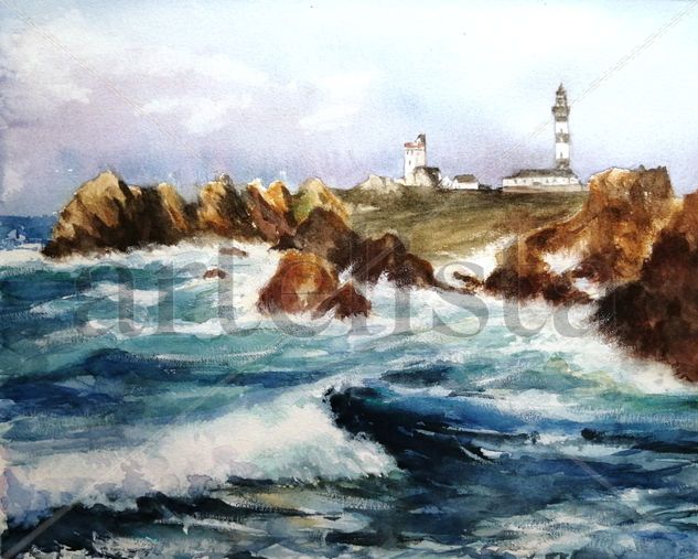 La Ola Watercolour Paper Marine Painting