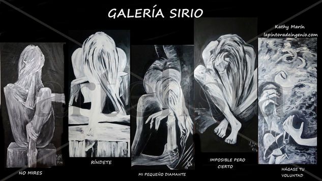 GALERIA COMPLETA SIRIO Oil Panel Figure Painting