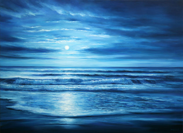 Moonlight Dream Oil Canvas Marine Painting