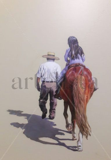 CAMINO VIEJO Oil Canvas Figure Painting