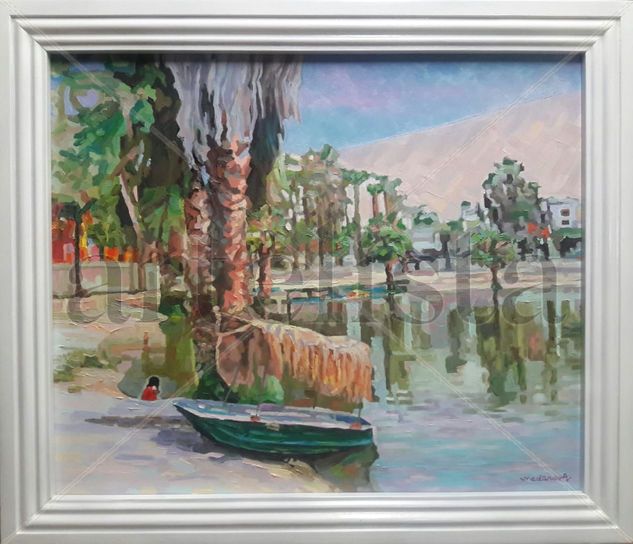 OASIS DE HUACACHINA ICA - PERU Oil Canvas Landscaping