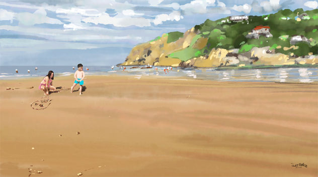 Niños en la playa ( COBRECES )