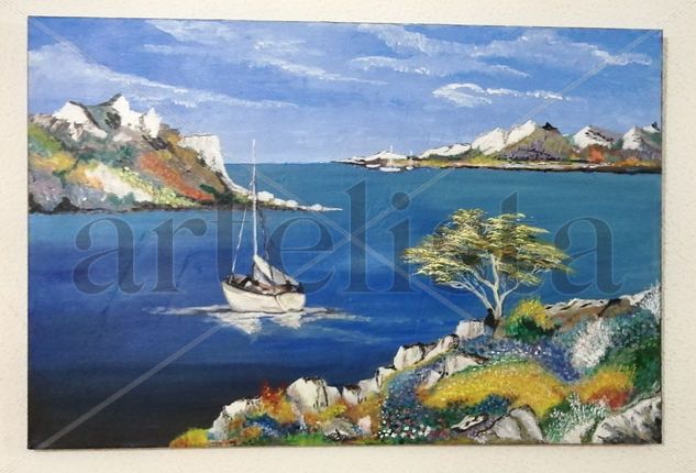 Libertad Anclada Acrylic Canvas Landscaping