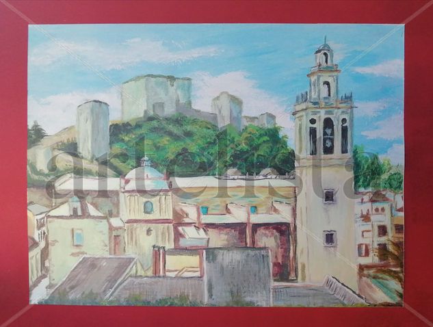 Catedral de Morón de la Frontera Acrylic Paper Landscaping