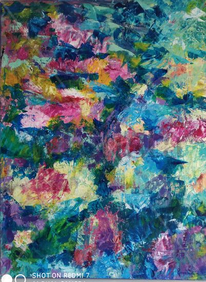 Primavera Acrylic Canvas Floral Painting