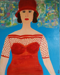 Mujer de rojo