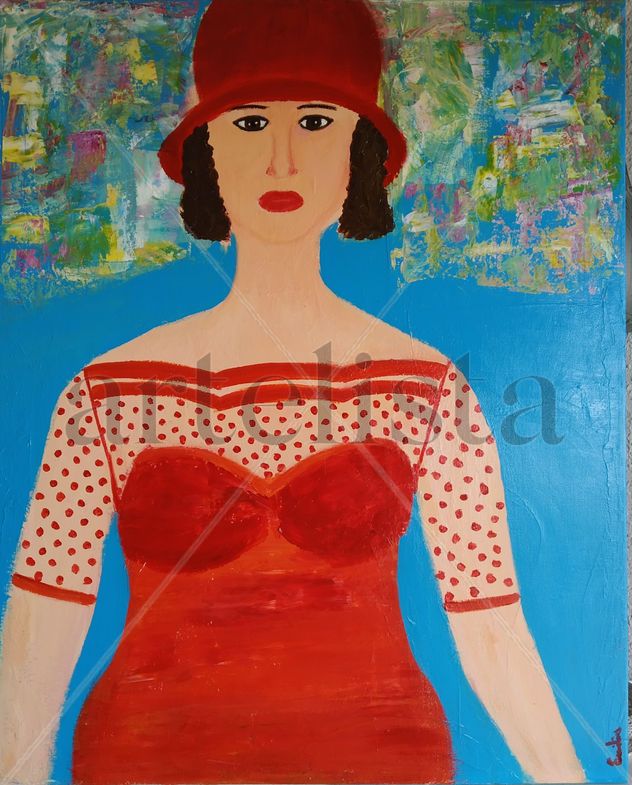 Mujer de rojo