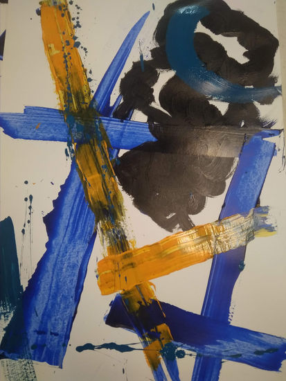 Viernes azul y negro Acrylic Paper Others