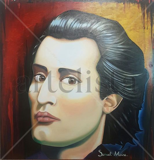 Eminescu Oil Canvas Figure Painting