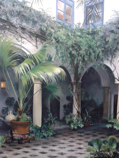 Patio de Cordoba Oil Canvas Others