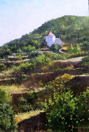 Ermita de Tronchón Oil Canvas Landscaping