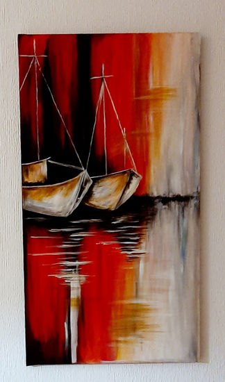 Esperando Acrylic Canvas Marine Painting