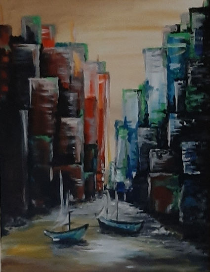 Canal Acrylic Canvas Others