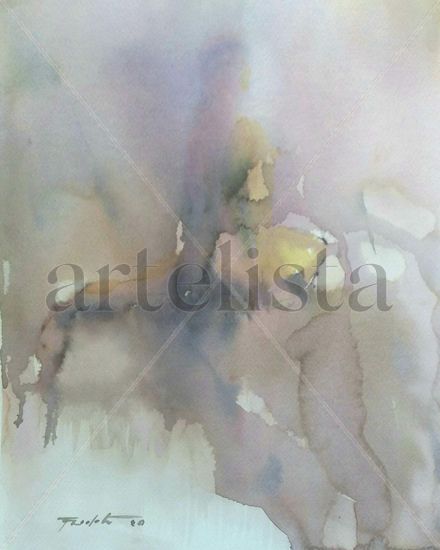 Mujer Watercolour Paper Figure Painting