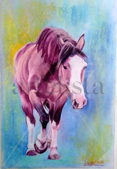 caballo ensueño Pastel Card Animals