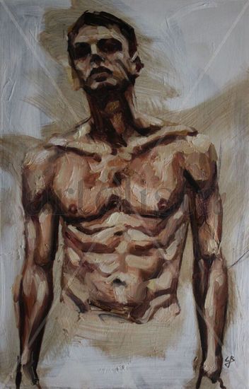 Man Oil Canvas Nude Paintings