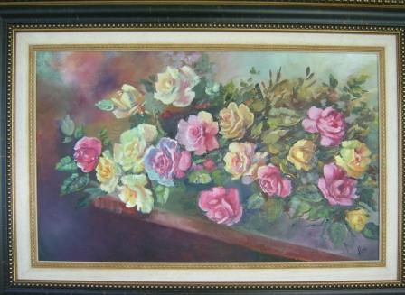 flores Oil Canvas Floral Painting