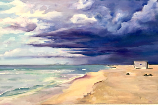 Playa de Estrenc con tormenta