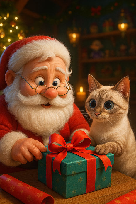 Gatitos en navidad...