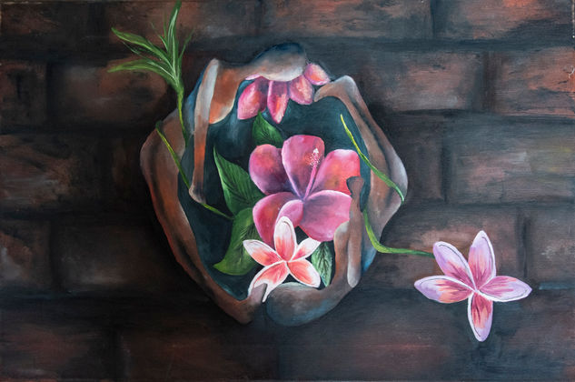 LO FATAL Oil Canvas Floral Painting