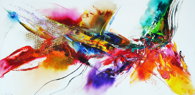 abstrato multicoloridos manchas