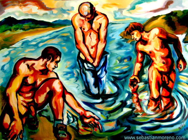 Espiritu en el agua Oil Canvas Nude Paintings