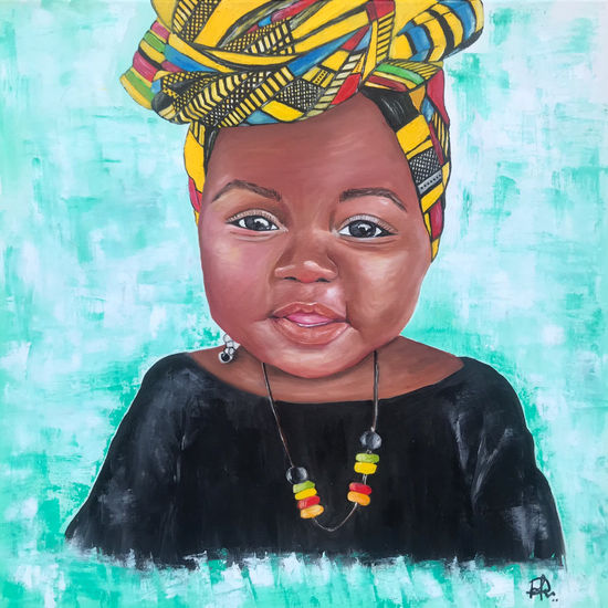 Infancia Oil Canvas Portrait