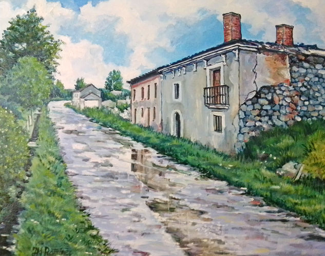 Pueblos deshabitados. Camposillo, León Oil Panel Landscaping