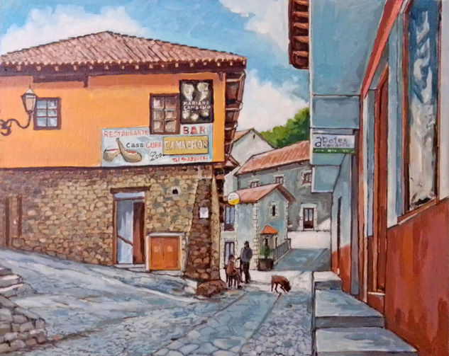 Calle de Potes Oil Panel Landscaping