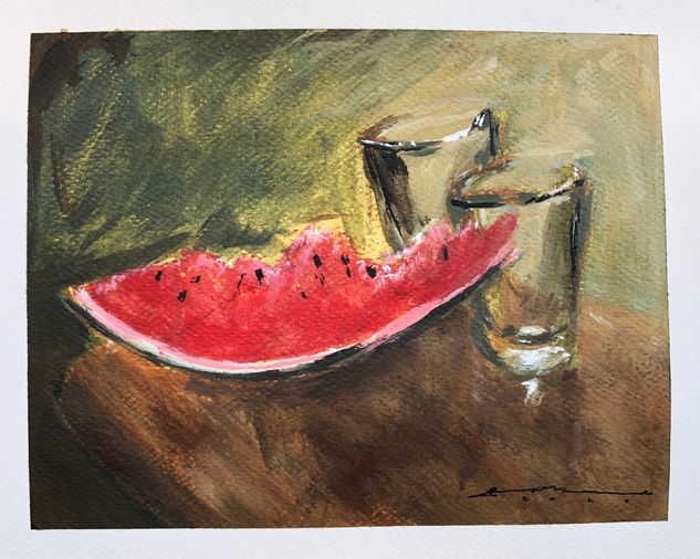 Reunión Acrylic Paper Still Life Paintings