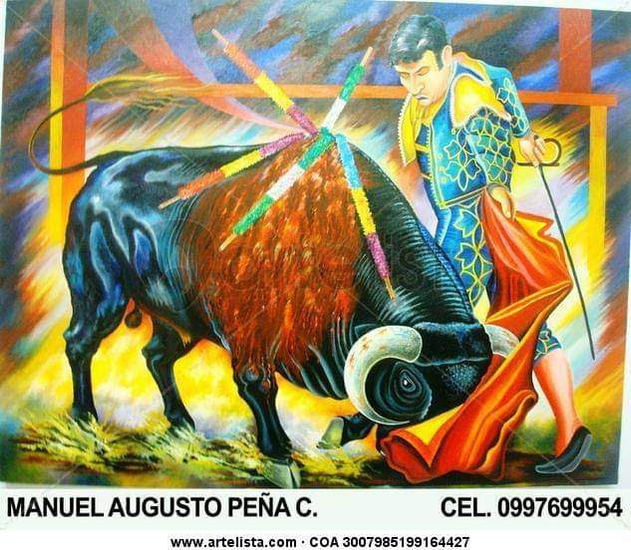 torero Óleo Lienzo Animales