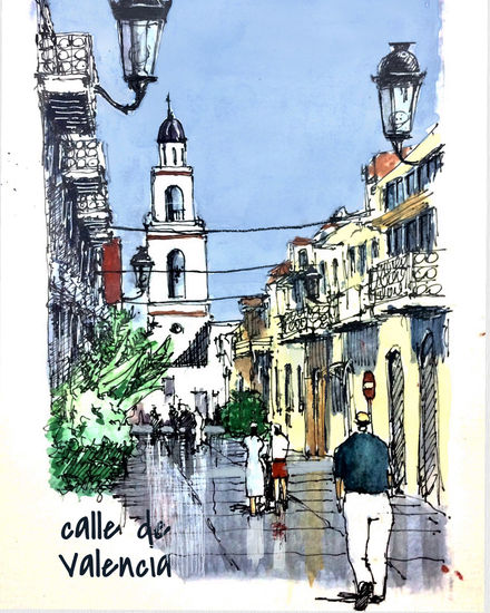 Calles del mundo - Valencia Mixed Media