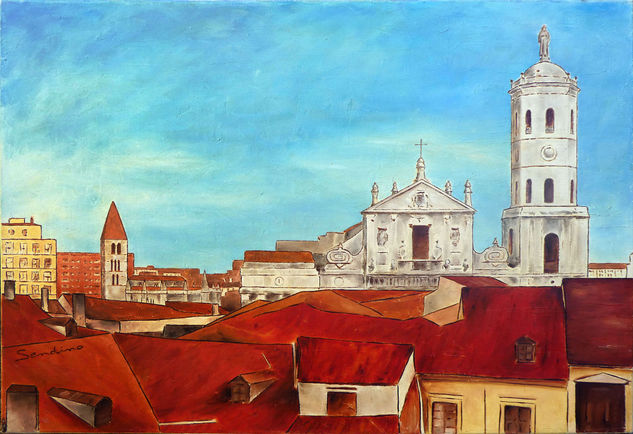 La Catedral y la Antigua Oil Canvas Landscaping